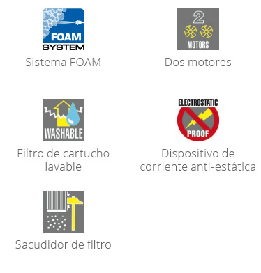 Características del equipo Windy 265 IE Foam
